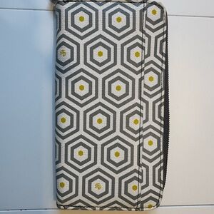 Jonathan Adler Gray and Yellow Geometric Wallet